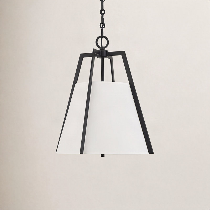 Joy 3-Light Dimmable Shaded Pendant, Black