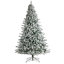 Arbre de Noël enneigé et givré avec lumières DEL fixes / constantes-799167048