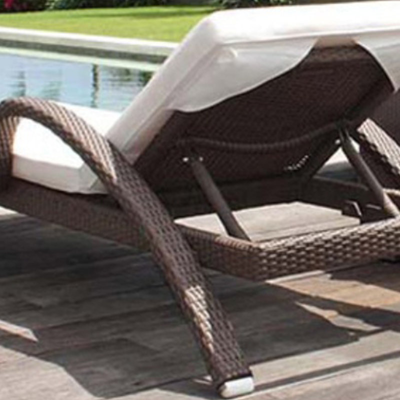 Eniah Outdoor Wicker Chaise Lounge Set