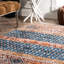 Tapis de zone bleu géométrique Judith Gap-1526537132