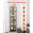 6 Tier Corner Shelf Tall Corner Stand with LED Light Narrow Display Rack