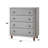 Cleo 4 Storage Drawers Chest, Gray Boucle