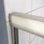 Porte de douche coulissante à dérivation - Verre trempé de 1/4 po, finition chromée, 44-48 po x 70 po, porte à cadre de collision, poignée en acier inoxydable, salle de bain, facile à nettoyer, fuite-118139182