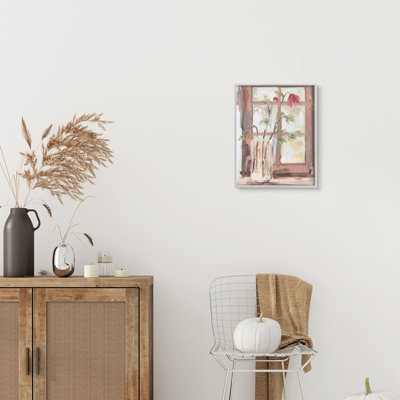 Vase de fleurs doux rouge