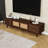 TV Stand with Rattan Sliding Doors, 2 Drawers and Cable Management