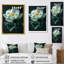 Décoration murale pivoines en verre monochrome Glamour-561250467-561250477