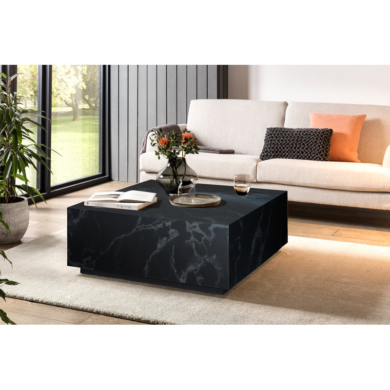 Aavyan Block Coffee Table, Black