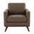 Khadeshia Mid-Century Modern Accent Chair, Lounge Chair, Armchair, Reading Chair with Leather/Mesh Upholstery and Birch Wood Legs-653491666