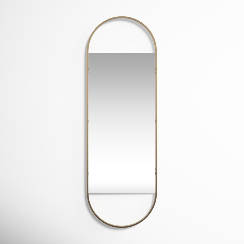 Gold Capsule Full Length Iron Wall Mirror
