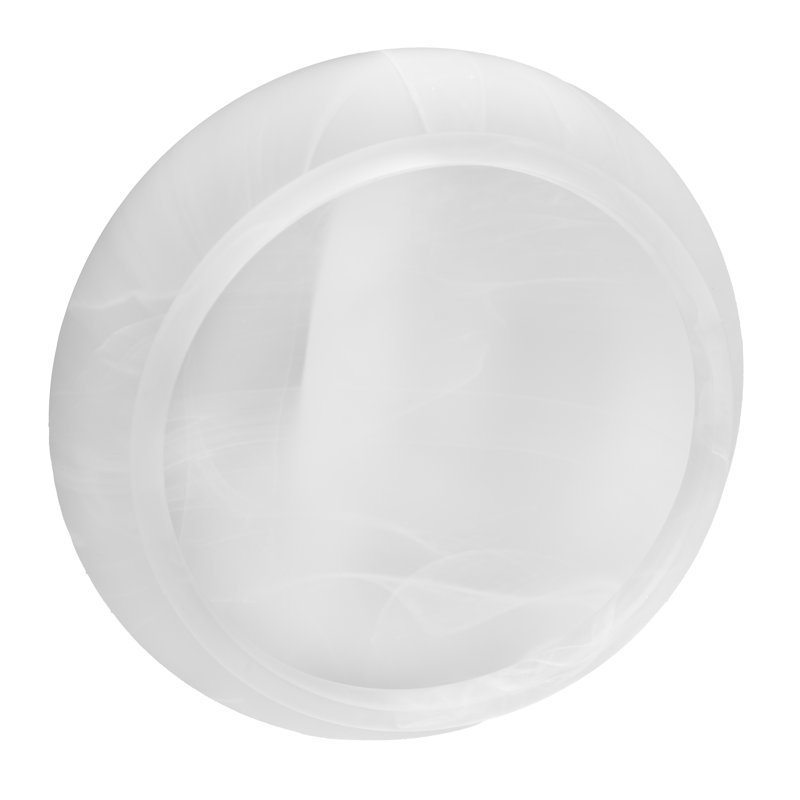 Verre de remplacement 9,25 pouces albâtre clair, collection Millbridge, blanc