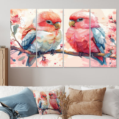 Saxatil - Parrot Canvas Wall Art Set