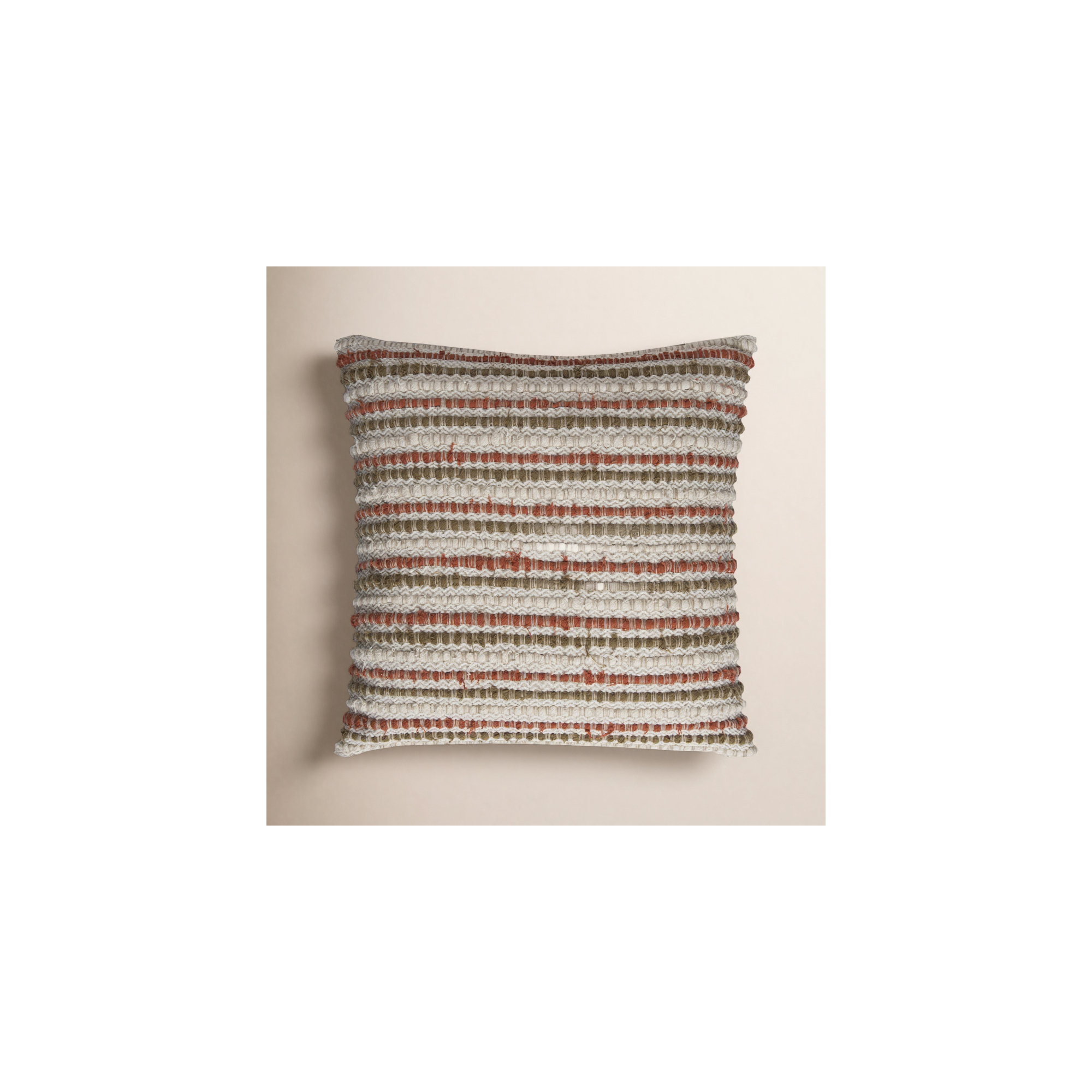 Allentown Striped Throw Pillow, Ivory