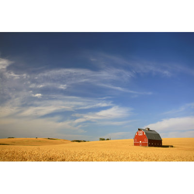 Red Barn on the Prairie by Imaginegolf