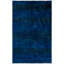 Overdyed Hand-Knotted Wool Modern-Contemporary Navy Area Rug 4' 10" x 7' 10"