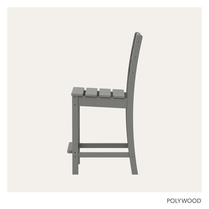 Chaise de comptoir Lakeside, Gris
