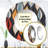 Retro AbstractáLeaves II - Geometric Mirror, Modern Round Unique Wall Mirror, Printed Metal Art-97183531
