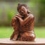 Figurine en bois bouddha relaxed Kishan