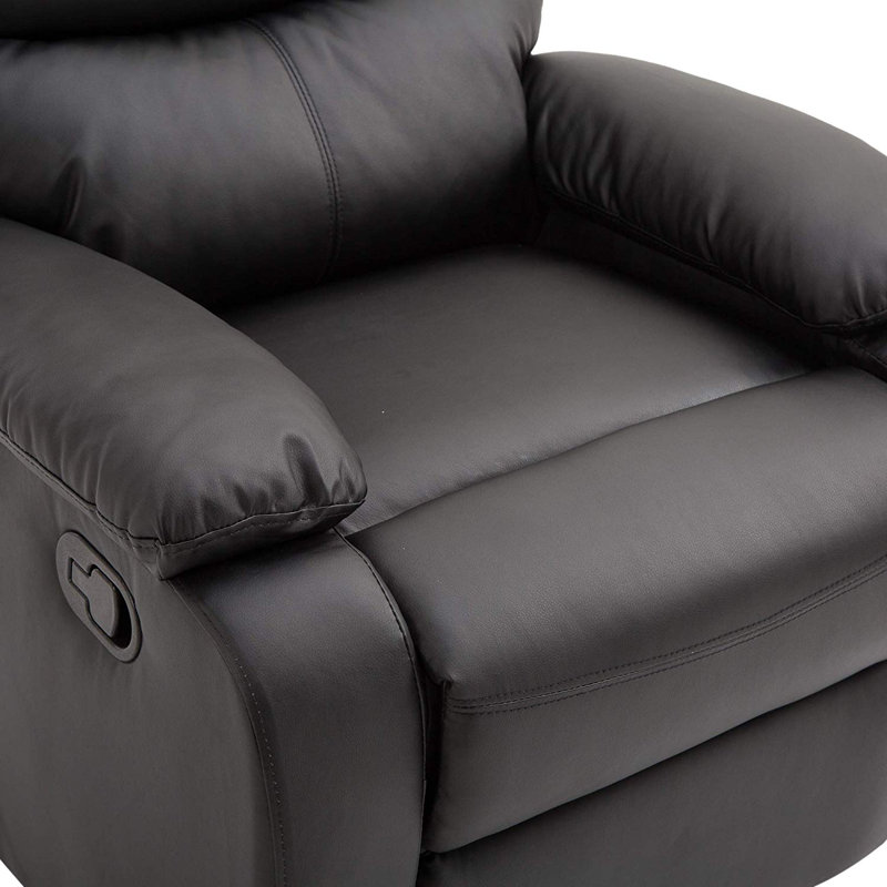 Sebring 82cm Wide Glider Standard Recliner, Black
