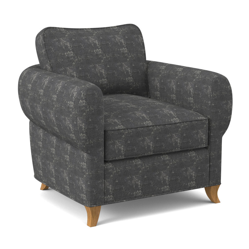 Cocoon Sunbrella® Boucle Armchair, Margaret Lipstick Polyester Blend, Amber