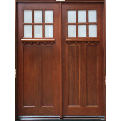 Portes d'entrée prémontées en bois prêtes à installer