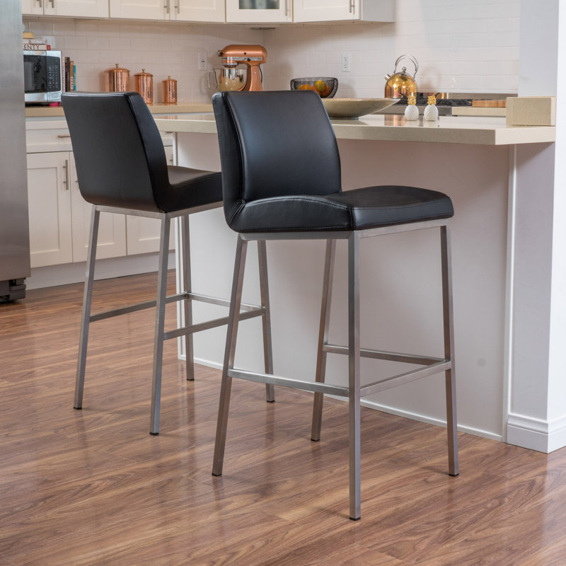 Tabouret de 30,25 po Lotie, Noir