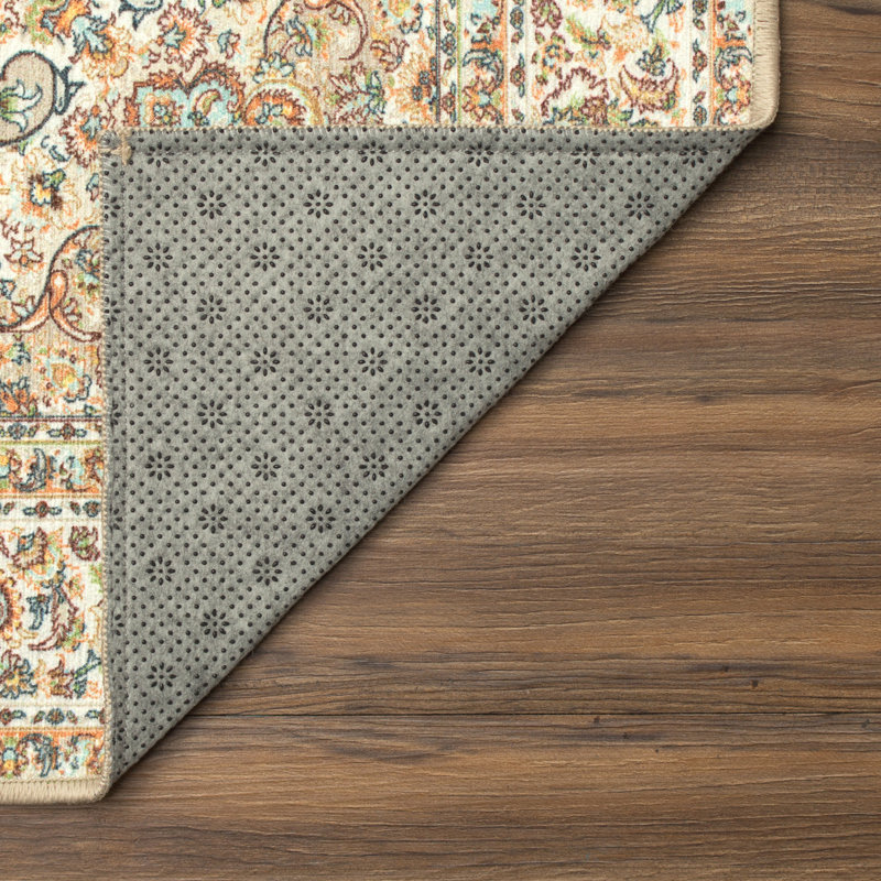 Tapis de couloir lavable à la machine Kenya Beige 2,5 x 10