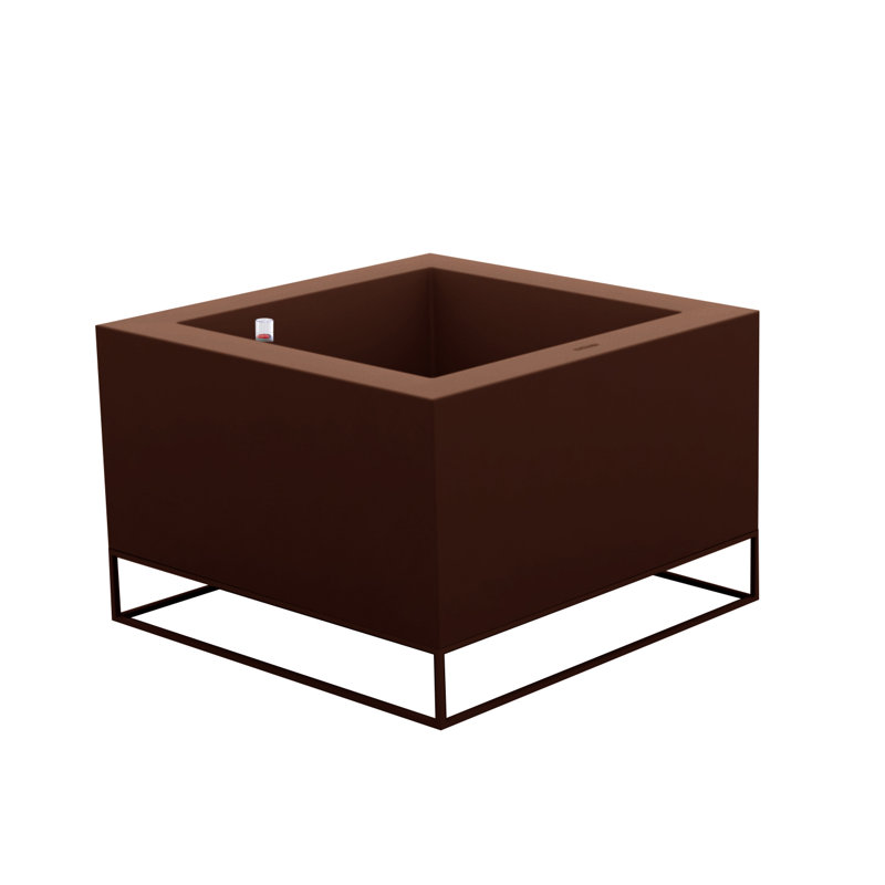 Vela Resin Pot Planter, Bronze, 15.75" H x 23.5" W x 23.5" D
