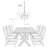 Modern 5-Light Candle Style Empire Chandelier With Crystal Accents