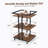 Multi-tier Salon Cart with Universal Wheels and Iron Rail