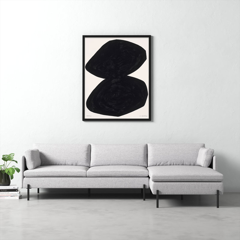 Module On White 2 by Michael Kempen, 50" H x 40" W x 1.25" D, Black