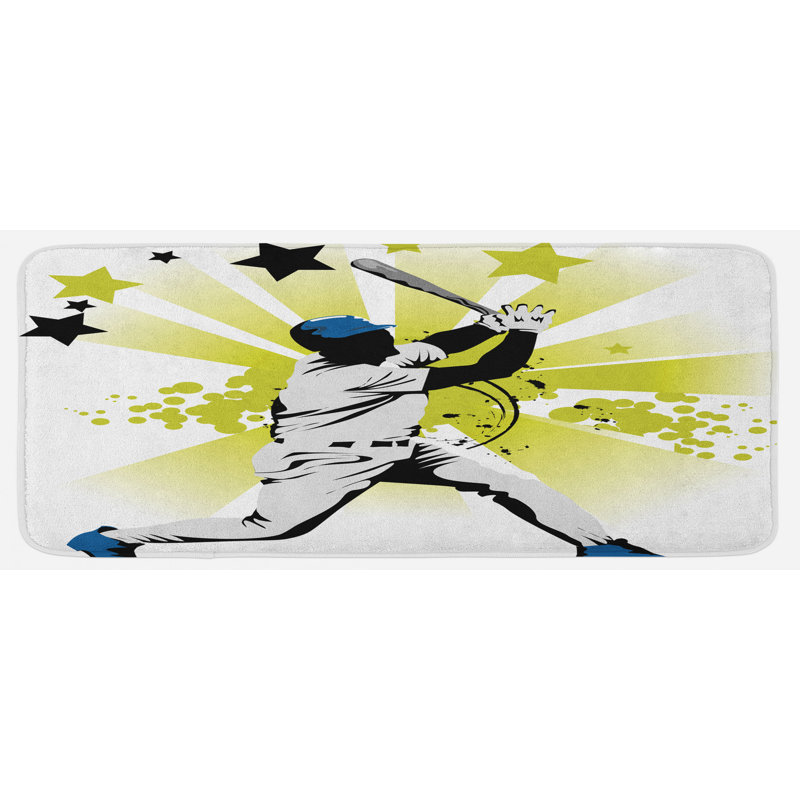 Tapis de cuisine baseball