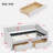Daybed With Drawers, Button On Back And Copper Nail On Waved Shape Arms-105503414