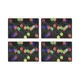 Xmas Tangle Deep Pebble 17.5" Vinyl Placemat