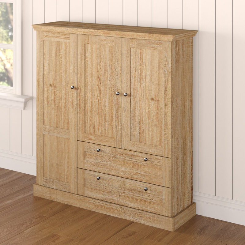 Susy 3 Door Manufactured Wood Wardrobe, Sonoma Oak