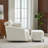 Upholstered Swivel Chair With Storage Ottoman-102361024