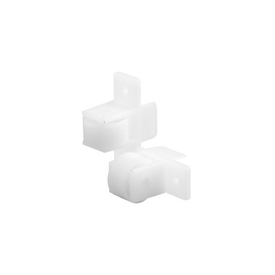 FHC R7218 Nylon Twin Roller for Drawer Systems, Nylon Material, 15/16" Size, White Finish, Component for Improving Drawer Operation