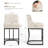 26" H Upholstered Counter Stool with Metal Frame-386895941-386895942