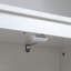 Garde-manger autoportant de 72 po à 4 portes, organisateur d'armoire de rangement à 4 niveaux et tablettes réglables, blanc