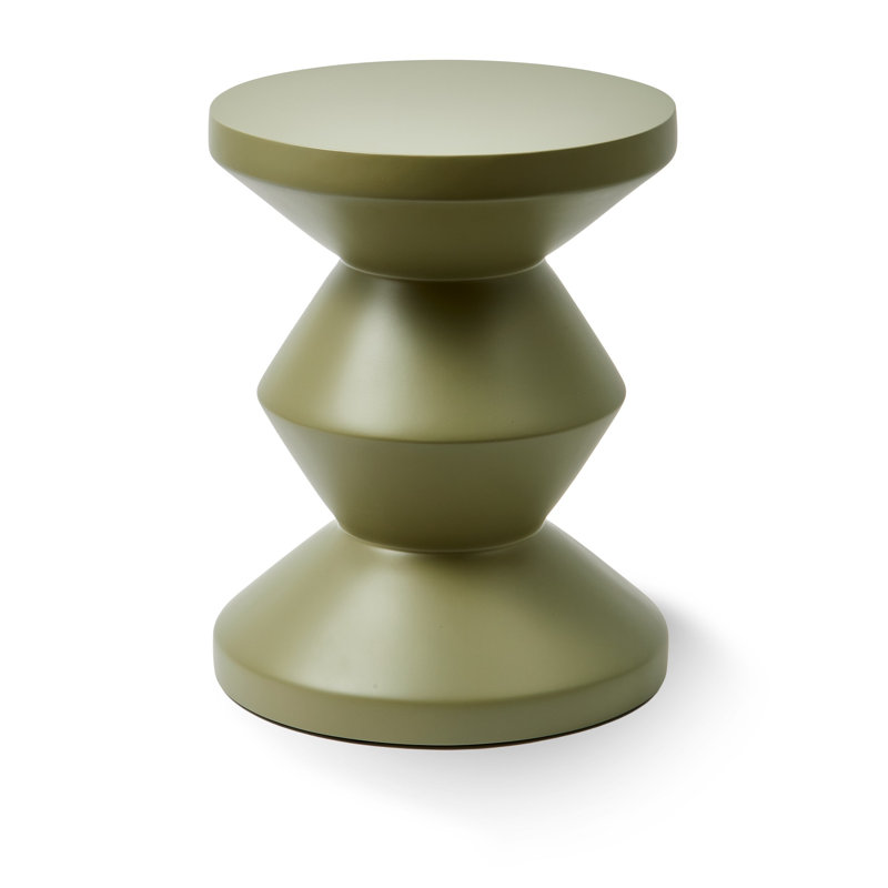 Table d'extérieur Alfrida Zig Zag Matt Olive, Vert