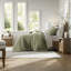 Ensemble de literie 3 pièces de qualité supérieure, 100% lin français, ensemble de courtepointe vert olive pour maison moderne