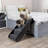 TRIXIE Pawsome Ascent 4-Step Adjustable Pet Stairs with Carpet Treads-50180710