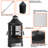 47.3'' Iron Wood Burning Chiminea Outdoor Fireplace With 2 Cooking Trays, 3 Fire Poker & Triple Mesh Doors