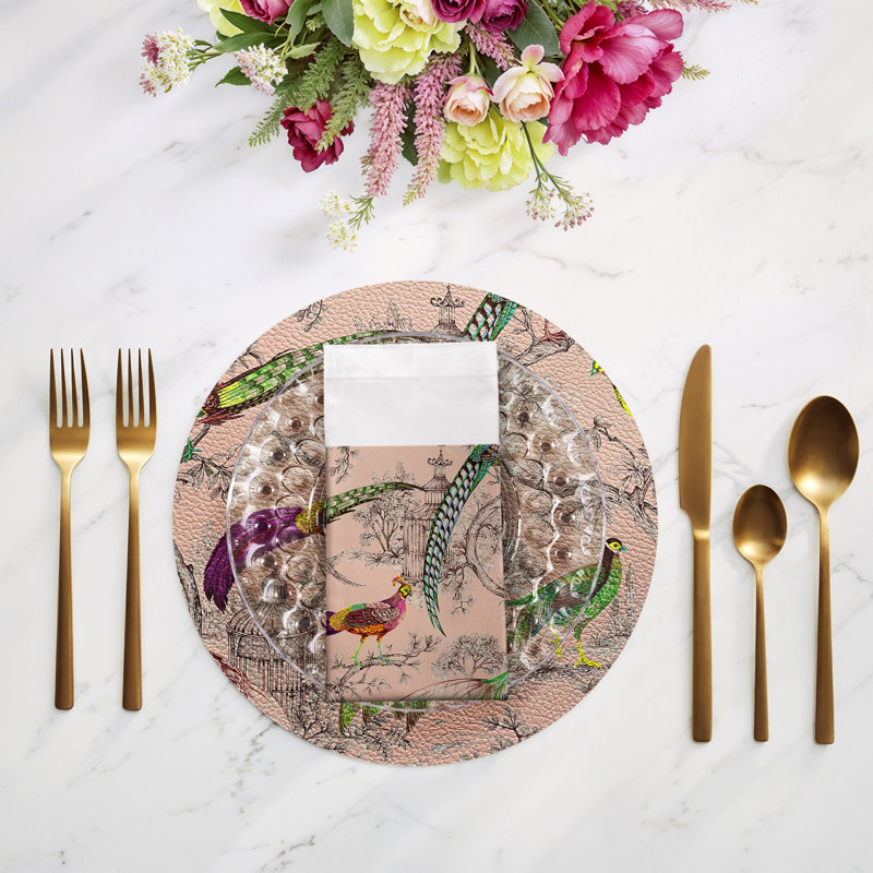 Pheasant Fall Sauvage Cotton Sateen Dinner Napkins, Savannah