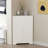 2 Doors White Corner Cabinet With Adjustable Shelf - Freestanding For Bathroom, Kitchen, Living Room Alluring Storage In And Graceful