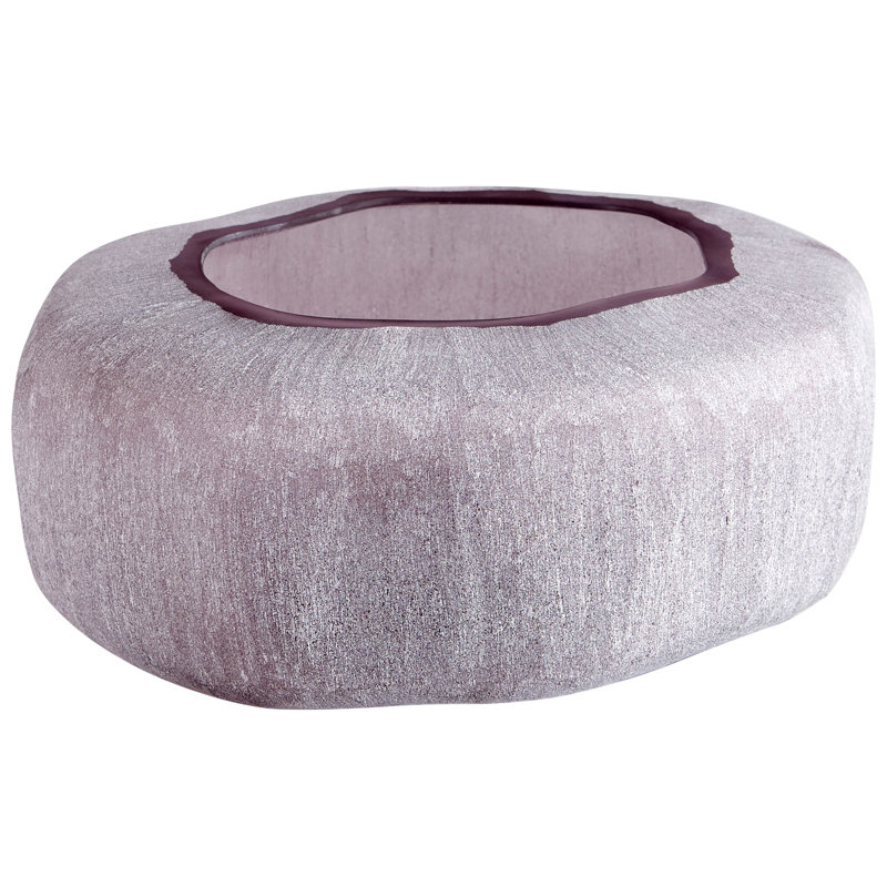 Vervain Glass Table Vase, 5" H x 11.75" W x 11.75" D