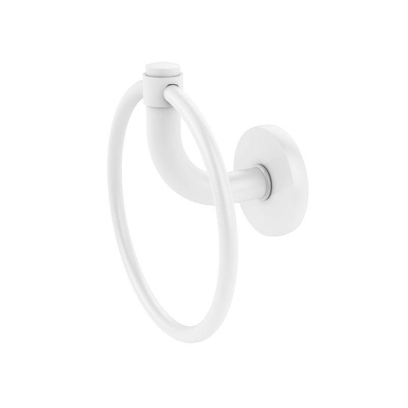 Tioga Towel Ring, Matte White