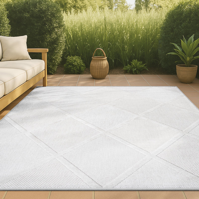 Tapis ivoire Briano, Rectangle 3 pi 11 po x 6 pi