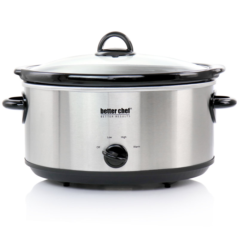 Better Chef 4 Qt. Slow Cooker, 13.75" H x 14" W x 9" D