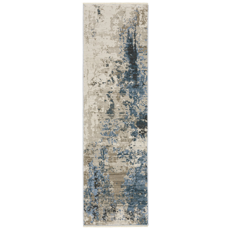Abstract Indoor Rug, Runner 2'3" x 7'6"