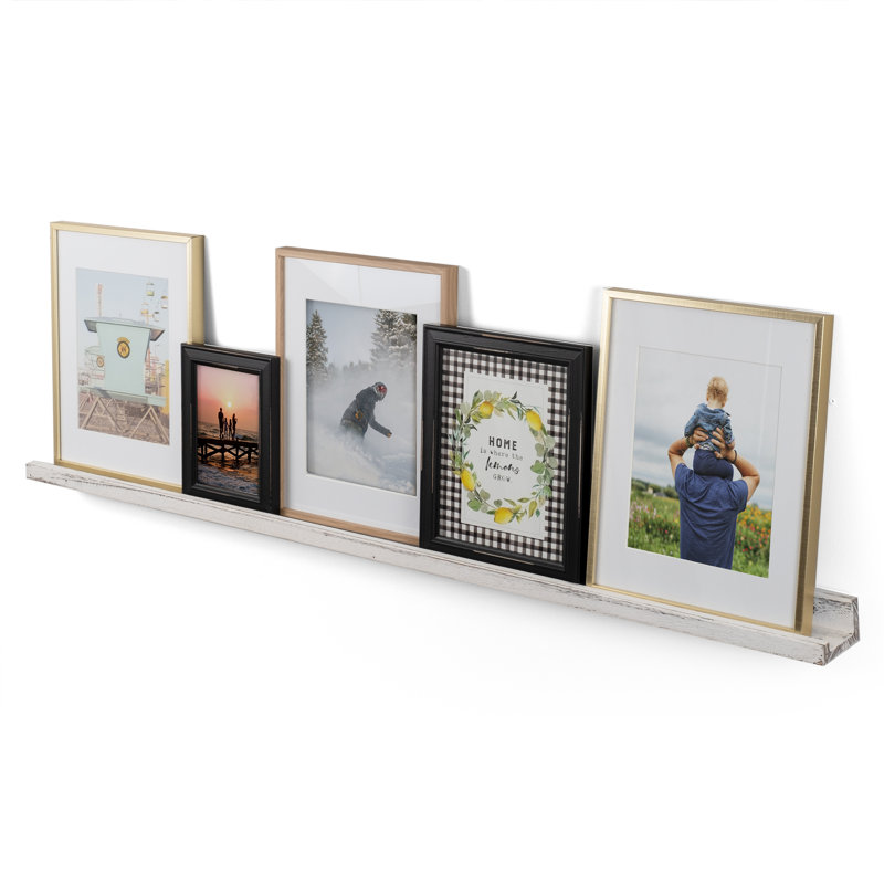 Tablette murale Essiemae, Blanc brûlé, H 2 po x l 52 po x P 3,4 po
